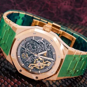 AUDEMARS PIGUET ROYAL OAK SKELET ROSÉGOLD UHR 15407OR.OO.1220OR.01 - Bild 1 von 5