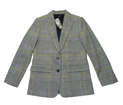 NWT J.Crew Boyfriend Blazer in Black White Glen Plaid Italian Wool Jacket 4 - Image 1 of 4