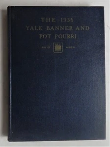 Yale Banner And Pot Pourri 1936 University Yearbook New Haven CT sports clubs - Picture 1 of 7