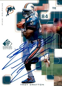 Troy Drayton Signed 1999 SP Signature Edition #TR Auto Dolphins 61780 - Picture 1 of 1