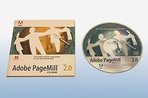 Adobe PageMill 2.0 CD Macintosh Includes Photoshop LE Sitemill Acrobat & SN's