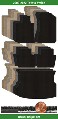 Juego de alfombrillas bereber personalizadas Lloyd para Toyota Avalon 2000-2022 (5 piezas) #10O3 Foto 1 de 4