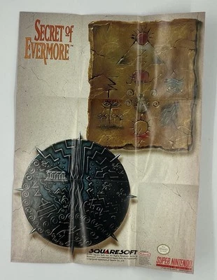 Secret of Evermore Poster Super Nintendo SNES Squaresoft RPG Square Enix - Image 1 of 4