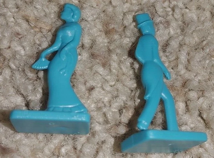 De colección Ghost Party Juego de Mesa Teal Invitado Peón Par Ravensburger Pieza Parte 1992 Foto 1 de 1