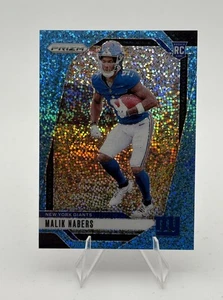 2024 Panini Prizm Rookies Malik Nabers #370 Blue Sparkle Prizm/96 (RC) - Imagen 1 de 2
