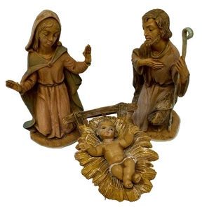 Figuras de colección de la Sagrada Familia Fontanini Niño Jesús en pesebre María José Italia - Imagen 1 de 12