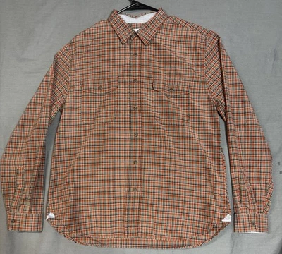 DOCKERS Mens Shirt Large Plaid Gussets Casual Office Dad Preppy - Image 1 of 4