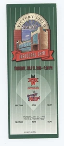 Indianapolis Indians 1st Game Ticket @ Victory Field 7/11/96 Inaugural Game - Picture 1 of 1