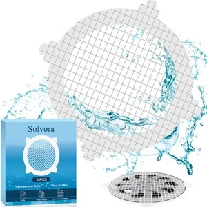 30 Pack Disposable Shower Drain Hair Catcher Shower Drain Mesh Stickers, Bath... - Picture 1 of 7