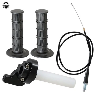 New Motorcycle 7/8" 22mm Twist Throttle Handle Grip W/ Cable 50-250cc Dirt Bike - Image 1 of 4
