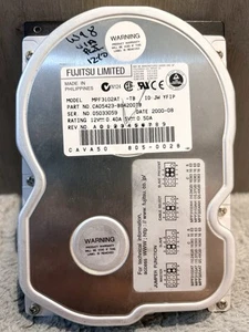 Fujitsu Limited Hard Drive Model - MPF3102AT 10.24GB Silver (UNTESTED) - Photo 1/4