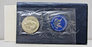 1973 S UNZIRKULIERT 40% SILBER EISENHOWER DOLLAR - OGP - MIT ZERTIFIKAT - Bild 1 von 5