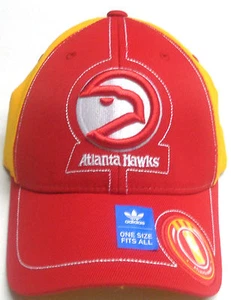 NBA Atlanta Hawks Adidas Cap Hat One Size Fits All Adult Structured Flex NEW! - Picture 1 of 3