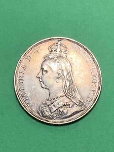 1887 Great Britain Silver Crown (A0915) - Picture 1 of 4