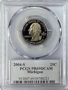 2004-S Michigan State Proof Quarter **PCGS PR69DCAM** - Picture 1 of 2