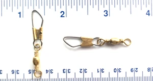 100 GT Brass Barrel Safety Snap Swivels size 7 (25 lb test) - Picture 1 of 1