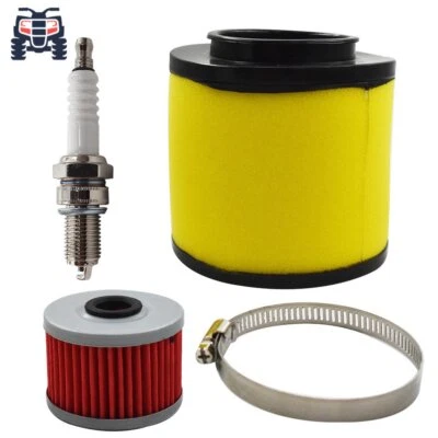 New Air Filter Oil Filter & Spark Plug For Honda Foreman 400 450 Rancher 350 ATV - Image 1 of 4