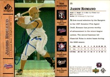 Jason Romano Signed 2001 SP Top Prospects #25 Card *Autograph Den* Auto