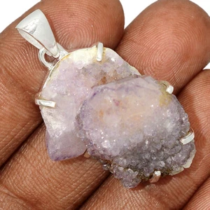 21g Natural Spirit Quartz - South Africa 925 Silver Pendant Jewelry CP57423 - Picture 1 of 1