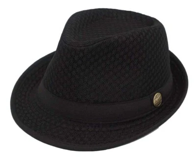 Light Weight Mesh Fedora hat Soft Cool Summer Classic Trilby COOL MESH - Image 1 of 4
