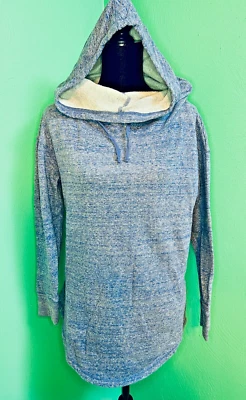 NUEVO SIN ETIQUETAS MOSSIMO SUPPLY CO DENIM AZUL JERSEY SUDADERA CON CAPUCHA TALLA MEDIANA Foto 1 de 4