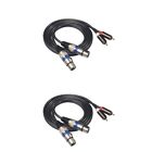 2 .5m Audio Adapter Cable Signal Patch to Female Microphone Line