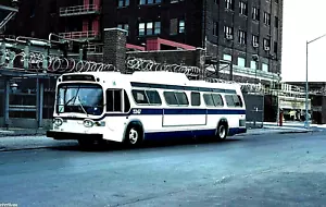 5x7 COLOR PHOTO NYC BUS 1972 BLITZ GM FISHBOWL #5347 Bx-17 132 ST-WALNUT 4/30/94 - Picture 1 of 1