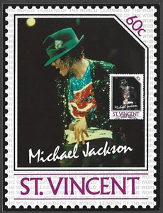 ST. VINCENT STAMPS FDCS 1985 MICHAEL JACKSON STAMPS 8 LG MAXI CARDS 7X5.5 INCH - Picture 1 of 16