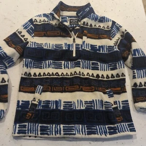 Billabong Pullover Mens XLarge Aztec Pattern Fleece 1/4 Zip Adventure Division - Picture 1 of 14