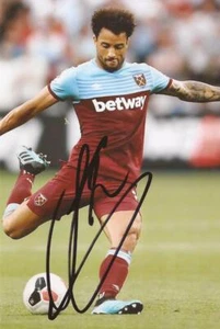WEST HAM: FELIPE ANDERSON SIGNED 6x4 ACTION PHOTO+COA - Picture 1 of 1