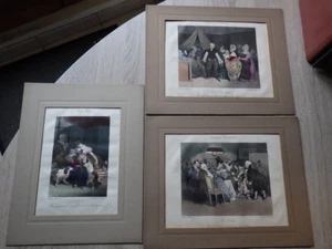 Henri Monnier 3 lithographies Ed. Delpech ESQUISSES PARISIENNES Circa. 1830 - Picture 1 of 9