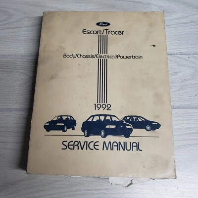 Ford Escort Mercury Tracer 1992 servicio de fábrica reparación manual OEM Foto 1 de 4