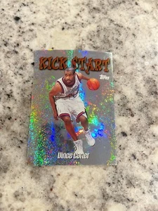 MINT 1999 1999-00 TOPPS KICK START VINCE CARTER #KS9 INSERT CARD REFRACTOR LIKE - Picture 1 of 3