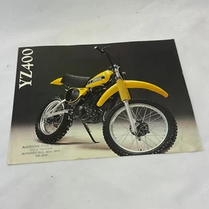 RARE ORIGINAL 8.5x11 VINTAGE 1978 YAMAHA YZ400 DEALER SALES BROCHURE PAMPHLET - Picture 1 of 14