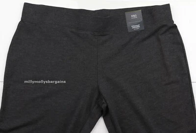 M&S Womens Marks and Spencer Grey Straight Joggers Size 12 10 - Image 1 of 4