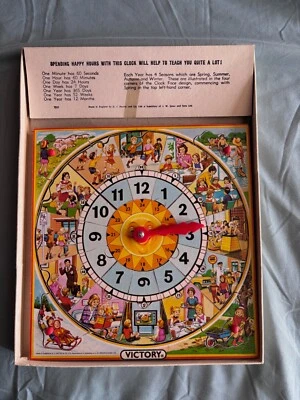Wooden Picture Puzzle Clock G.J. Hayter  For Children Made in England V good - Image 1 of 4
