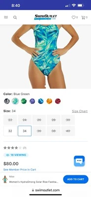 Traje de baño Nike, para mujer 24/00 niñas alrededor de 12 Foto 1 de 3