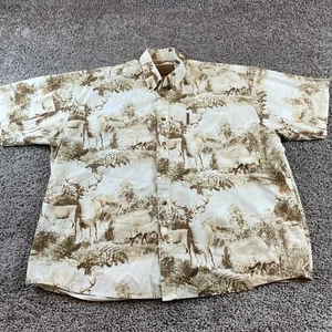 Clearwater Outfitter Shirt Mens Extra Large Button Up Large Deer All Over - Picture 1 of 10