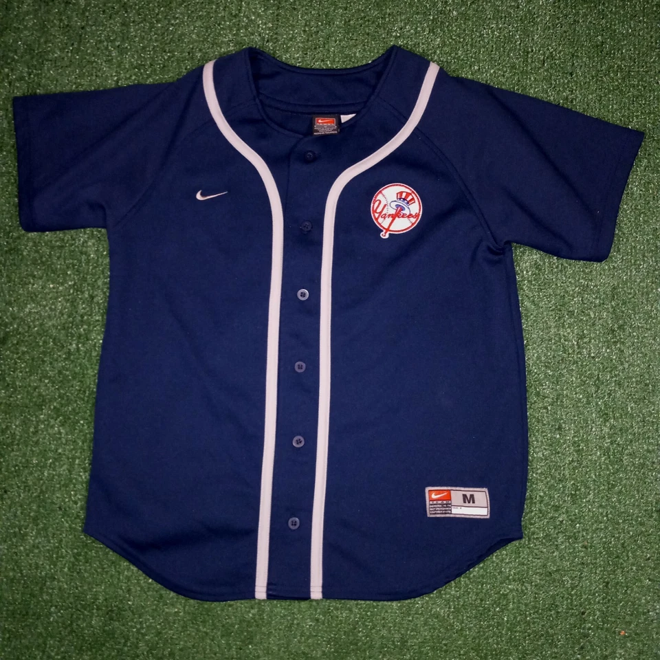 Camiseta de béisbol Jason Giambi de los Yankees de Nueva York COSIDA NIKE niños niños (mediana juvenil) Foto 1 de 4