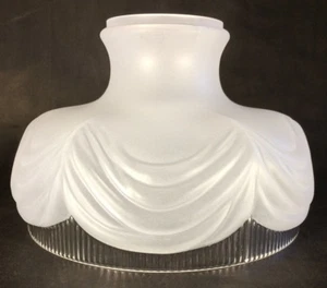 New 10" Satin Crystal Coleman Style #322 Lamp Shade With Clear Border #SH537 - Picture 1 of 4