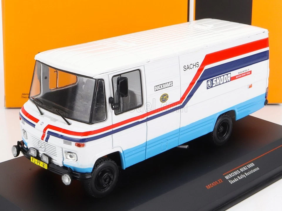 1/43 IXO-MODELS - MERCEDES BENZ - 508D VAN SKODA RALLY ASSISTANCE 1984 RAC424.22 - Immagine 1 di 1