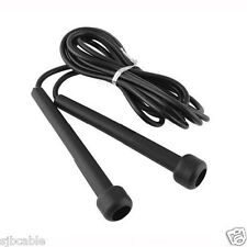 Black 2.7m 9ft Plastic Handle Speed Skipping Jump Rope Boxing Exercise Jumping 