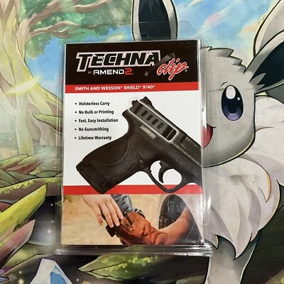 Amend2 Techna Clip Conceal Carry Clip S&W Shield 9mm / .40, Right Hand - SHBR - Image 1 of 2