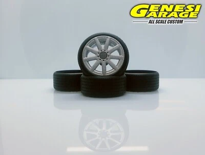 Cerchi 1/24 Custom - AUDI S3 - modellismo auto 1-24 - VERNICIATI - Immagine 1 di 4