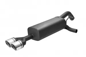 muffler for Peugeot RCZ Coupe 1.6 THP 147kW 2010 2011 2012 Double Tips 90mm - Foto 1 di 2
