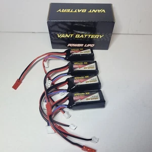 4 CONFEZIONI VANT 2S 7.4V 300mAh 30C batteria lipo con connettore JST-PH2 TURNIGY NANO - Foto 1 di 1