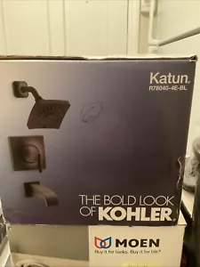 KOHLER Katun 3-Spray Wannen- und Duscharmatur in mattschwarz Ventil inklusive - Bild 1 von 2