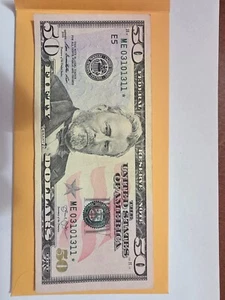 2013 - $50 Star Note - Trinary Serial Number (013) Low Production. - Picture 1 of 2