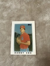 1986 Topps Baseball Mini Major League Leaders #61 - Danny Cox - Cardinals