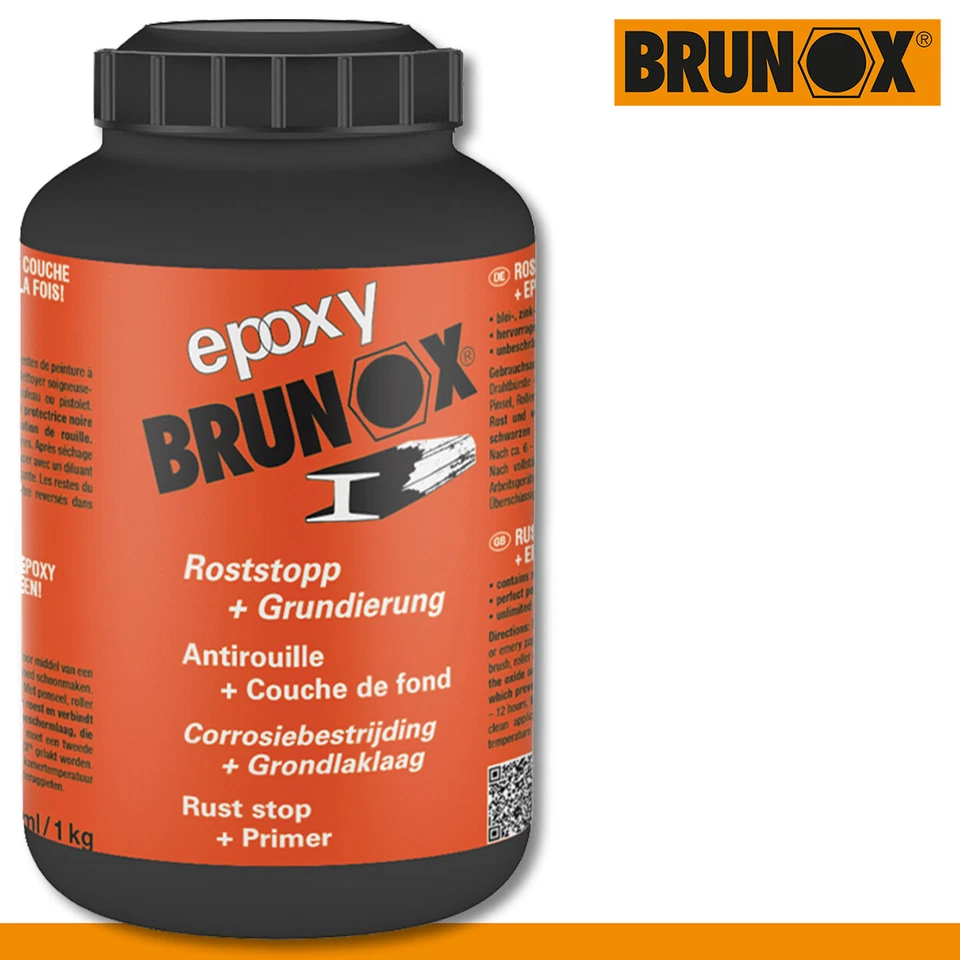 Brunox 1000 ml epoxi antioxidación imprimación protección hierro valla rejilla cuidado